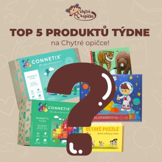 🐵✨ TOP 5 produktů týdne z Chytré opičky jsou tady! ✨ Tvoření, objevování i zábava pro malé hlavičky: 1️⃣ Connetix 102 dílů...
